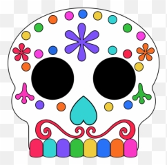 Pin - Imagen De Calaveras Animadas Emoji,Sugar Skull Emoji