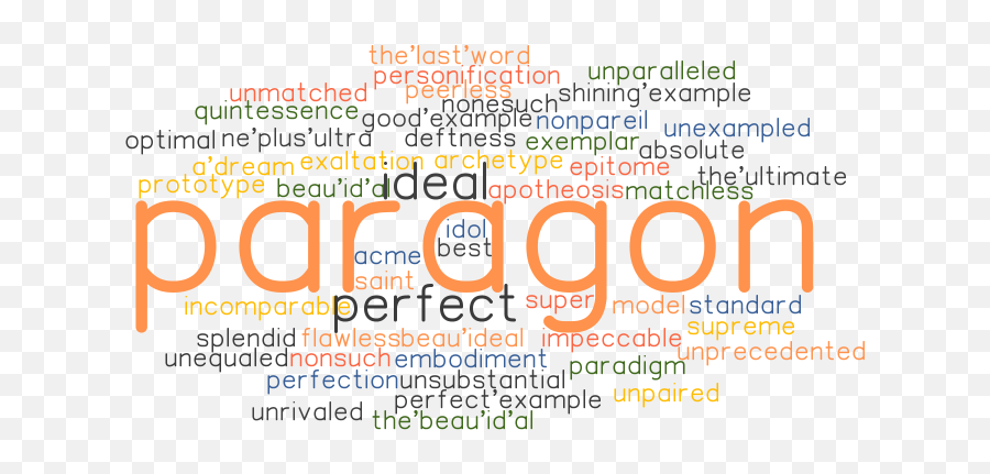 Paragon Synonyms And Related Words What Is Another Word - Dot Emoji,Personification Of Emotions In Mythology