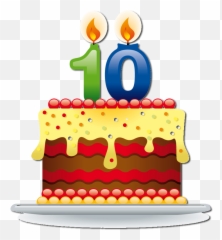 Happy Birthday Riah - Birthday Cake 10 Png Emoji,Writhe A Five Sense Poem Aboutjeffersons Emotions At The Trial