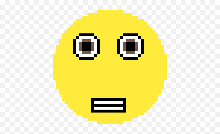 The Oh No Emoji - Full Moon Pixel Art,Oh No Emoji