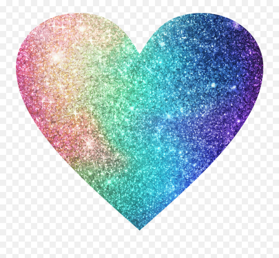 Rainbow Hearts Wallpapers - Wallpaper Cave Glitter Rainbow Heart Transparent Background Emoji,Rainbow Emojis Background