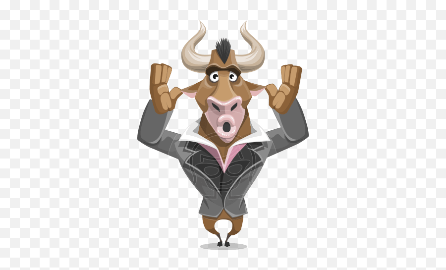 Animal Vector Cartoon Characters Graphicmama - Bull Animation Emoji,Animal Emotions Cartoon