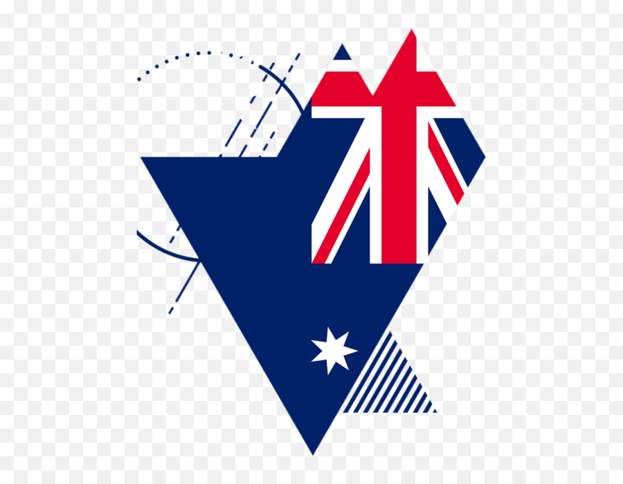 Heart Shape Australia Flag Png - Made The Australian Aboriginal Flag Emoji,Australiian Flag Emoji