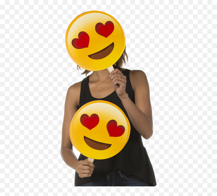 More Fun - Emoji Cutouts Build A Head Happy,Heart Eyes Emoji