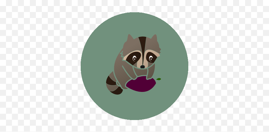 Week 8 Emoji,Racoon Emoticon