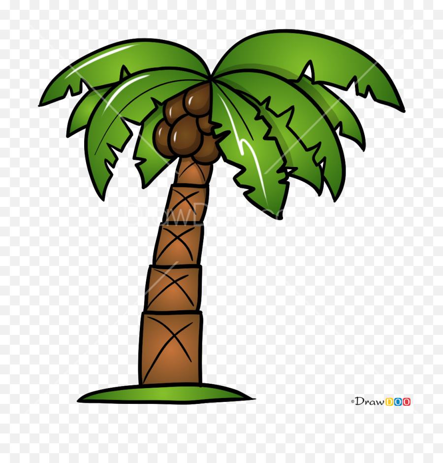 How To Draw Palm Trees - Vertical Emoji,Palm Tree Book Emoji