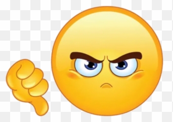 Thumb Down Smiley Copy - Bad Emoji,Upside Down Emoji