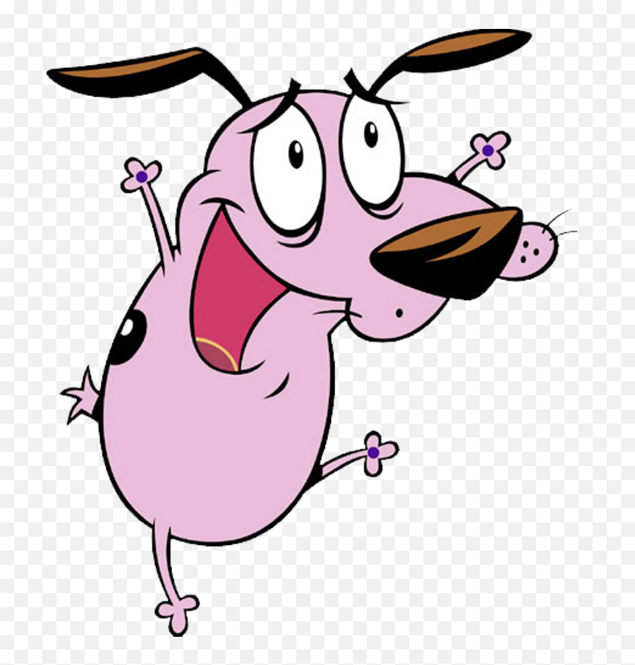 Courage The Cowardly Dog Clip Art Png - Cartoon Network Vector Cartoon Characters Emoji,Courage Emoji