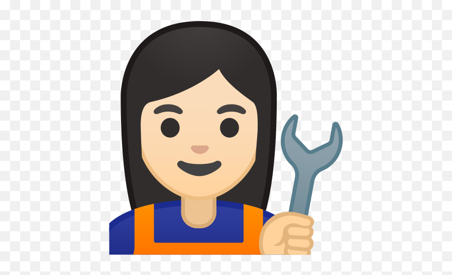 U200d Woman Mechanic Emoji With Light Skin Tone Meaning - Emoji,X And Flashlight Emoji