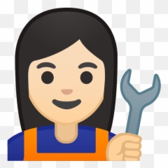 U200d Woman Mechanic Emoji With Light Skin Tone Meaning - Emoji,X And Flashlight Emoji