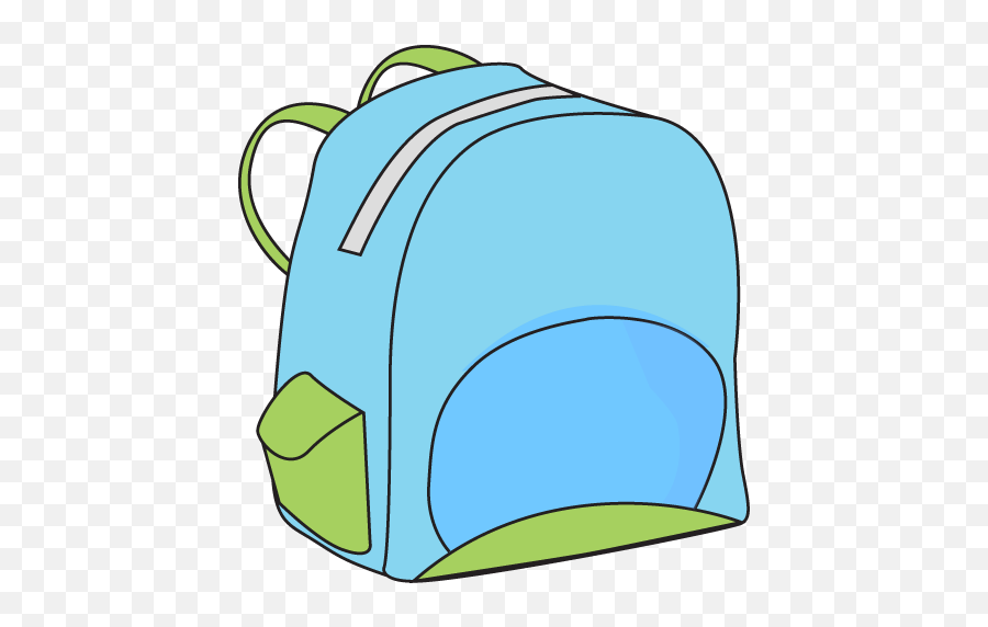 Backpack Clipart Gif - Clip Art Library Santa Claus Face Outline Emoji,Emoji Backpacks For School