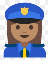 Woman Police Officer Emoji Clipart,Girl Emoji Clipart