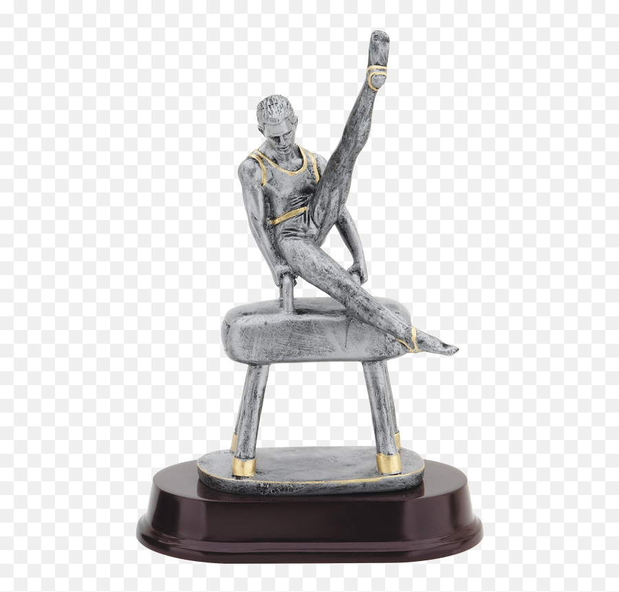 Male Gymnastics Trophy Award Oval - For Golf Emoji,Man Football Trophy Emoji