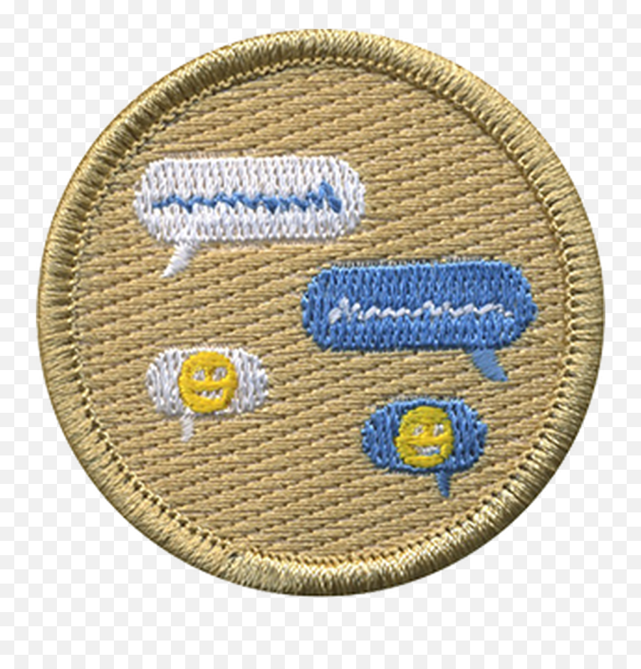 Texting Scout Patrol Patch - Embroidery Emoji,Boy Scout Emoji