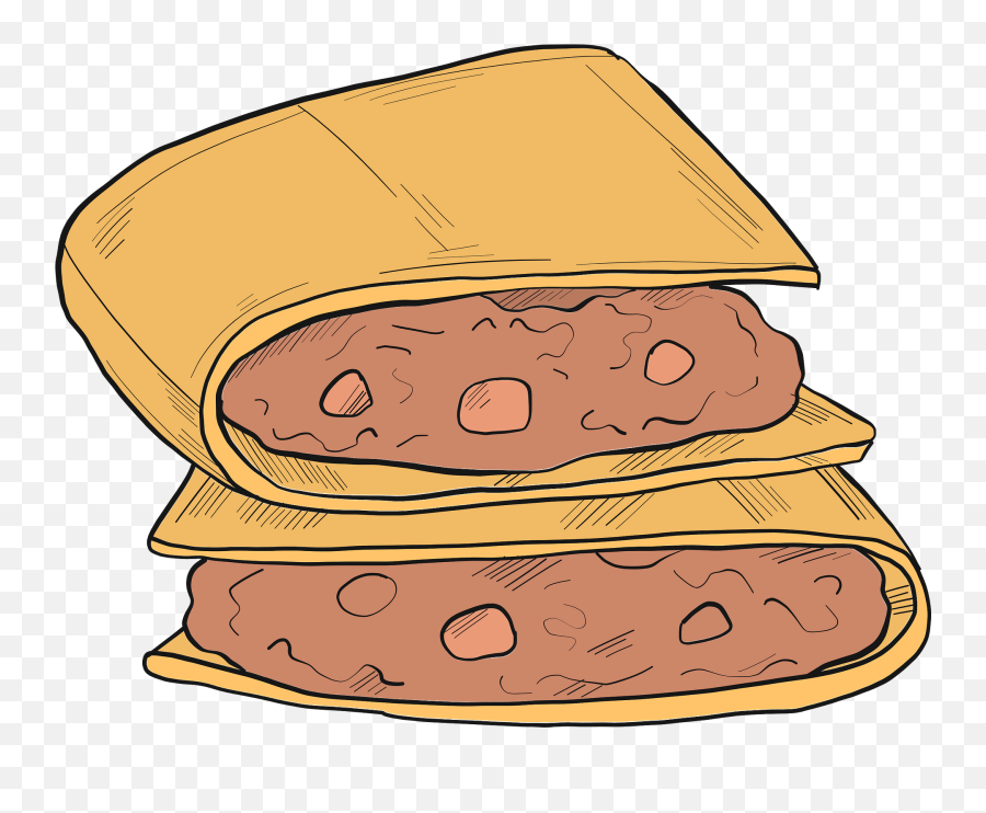 Quesadillas Clipart - Hamburger Bun Emoji,Quesadilla Emoji