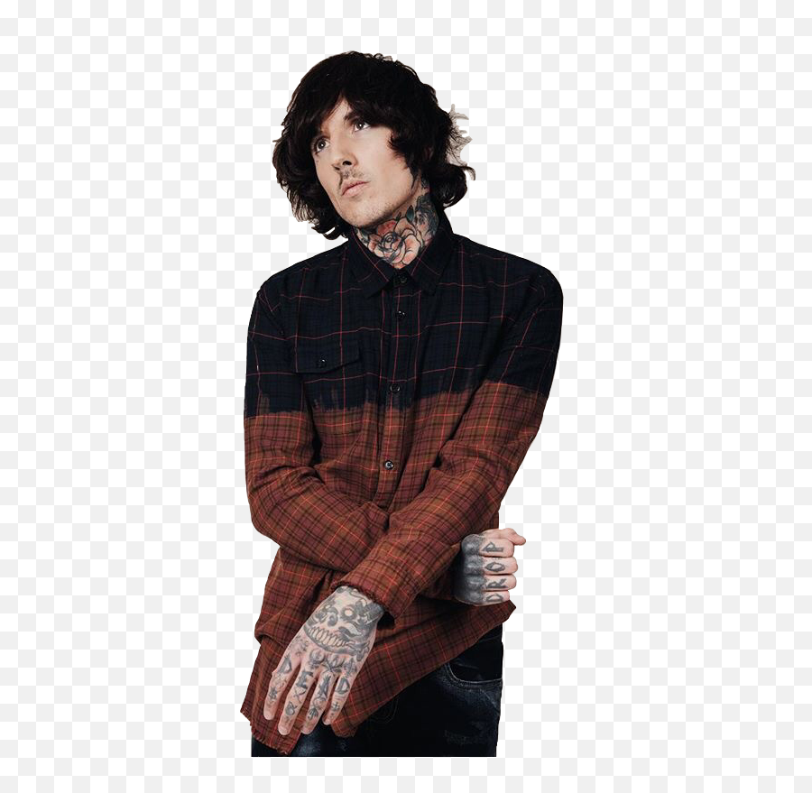 Olisykes Oli Sykes Oliver Bmth Bring Me - Drop Dead Tie Dye Flannel Shir Emoji,Oliver Sykes Emoji