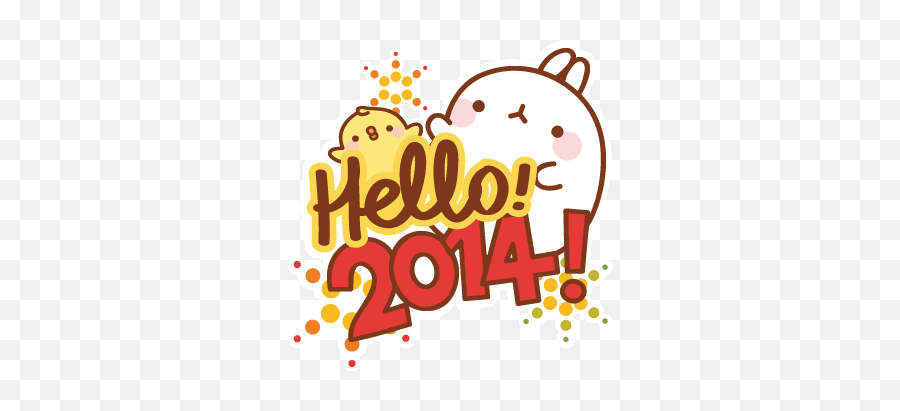Top Cute Molang Stickers For Android - Imagenes De Molang Para Año Nuevo Emoji,Molang Emoji