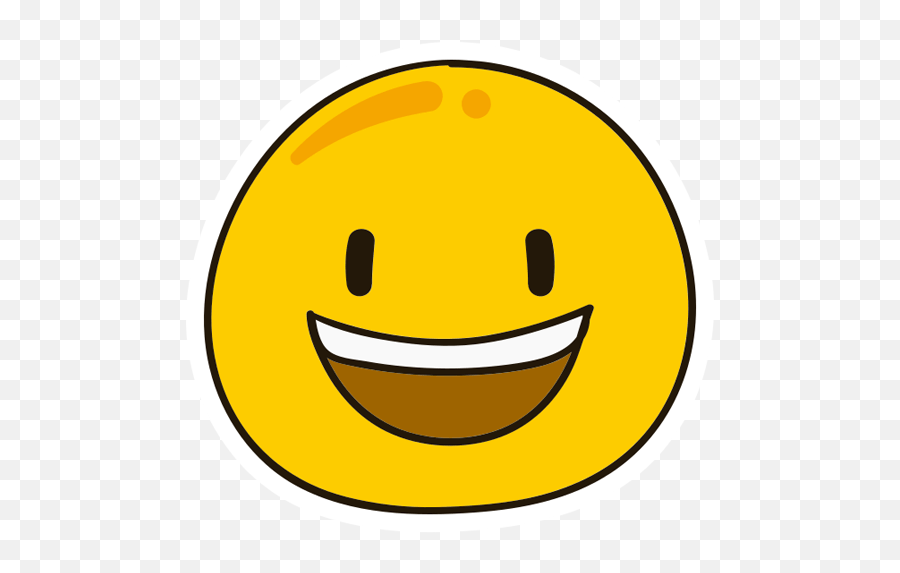 Smiley Happy Sticker - Just Stickers Happy Emoji,Super Happy Emoji