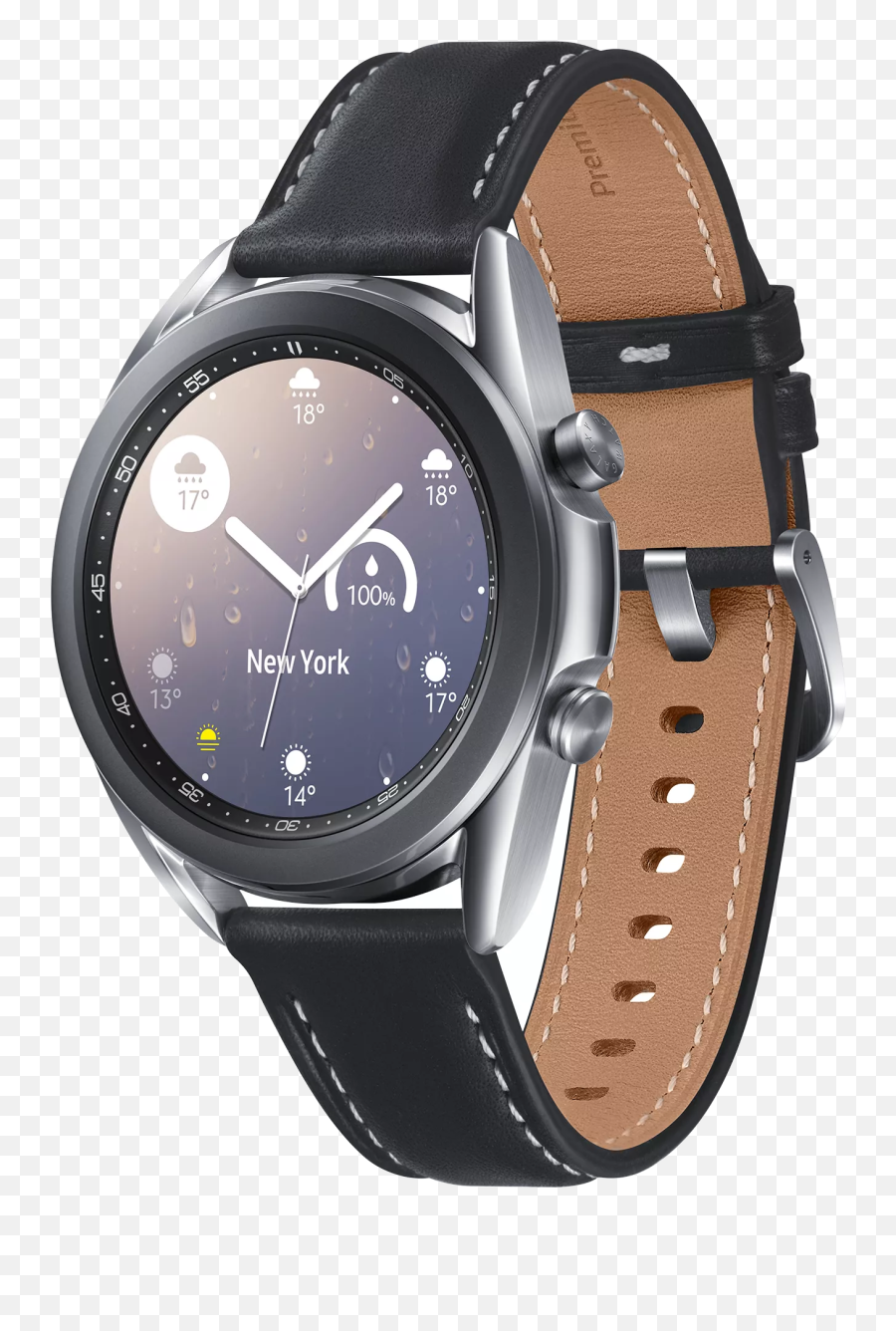 Galaxy Watch3 Mystic Silver - Samsung Galaxy Watch 3 Mystic Silver Emoji,Watch And Clock Emoji Answer