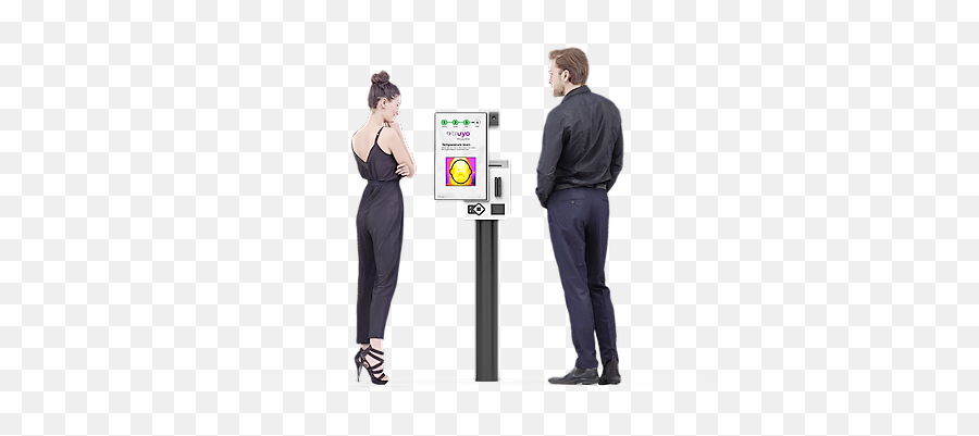 Temperature Check Kiosks Ready To - Standing Emoji,Janus Emotion Display