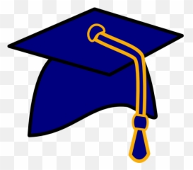 Graduation Hat Free Clip Art Of A Graduation Cap Clipart - Graduation Cap Clipart Blue Emoji,Graduation Emoji