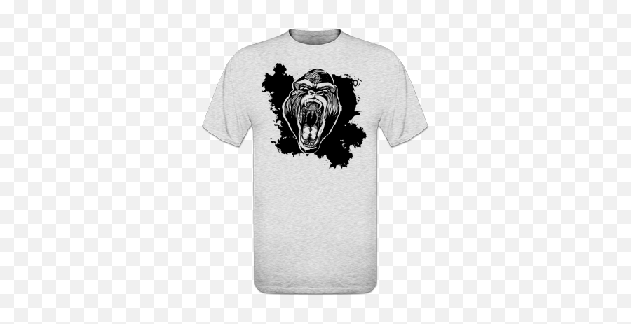 Tee Shirt Yelling Gorilla - T Shirt Vrijgezellenfeest Man Emoji,Je Suis Fache Emoticon