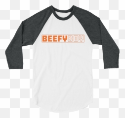 Beefyboy Logo Raglan Tee - Funny T Shirts Dogs Emoji,Biys Graphic Emoji Long Sleeves