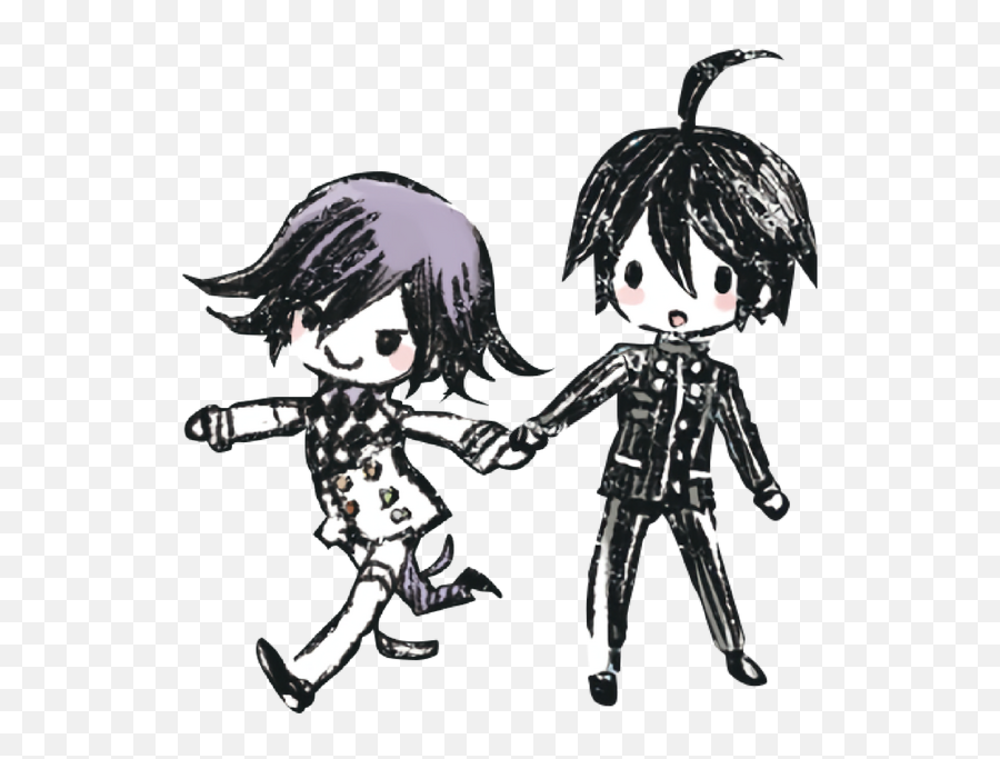 The Most Edited - Kokichi And Shuichi Graff Art Emoji,Gaycat Lady Gaga Emoticon