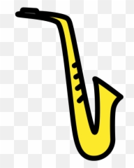 Saxophone Emoji - Emoji Saxophone,Saxaphone Emoji