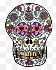 Dead Skull Png Clipart - Dot Emoji,Sugar Skull Emoji