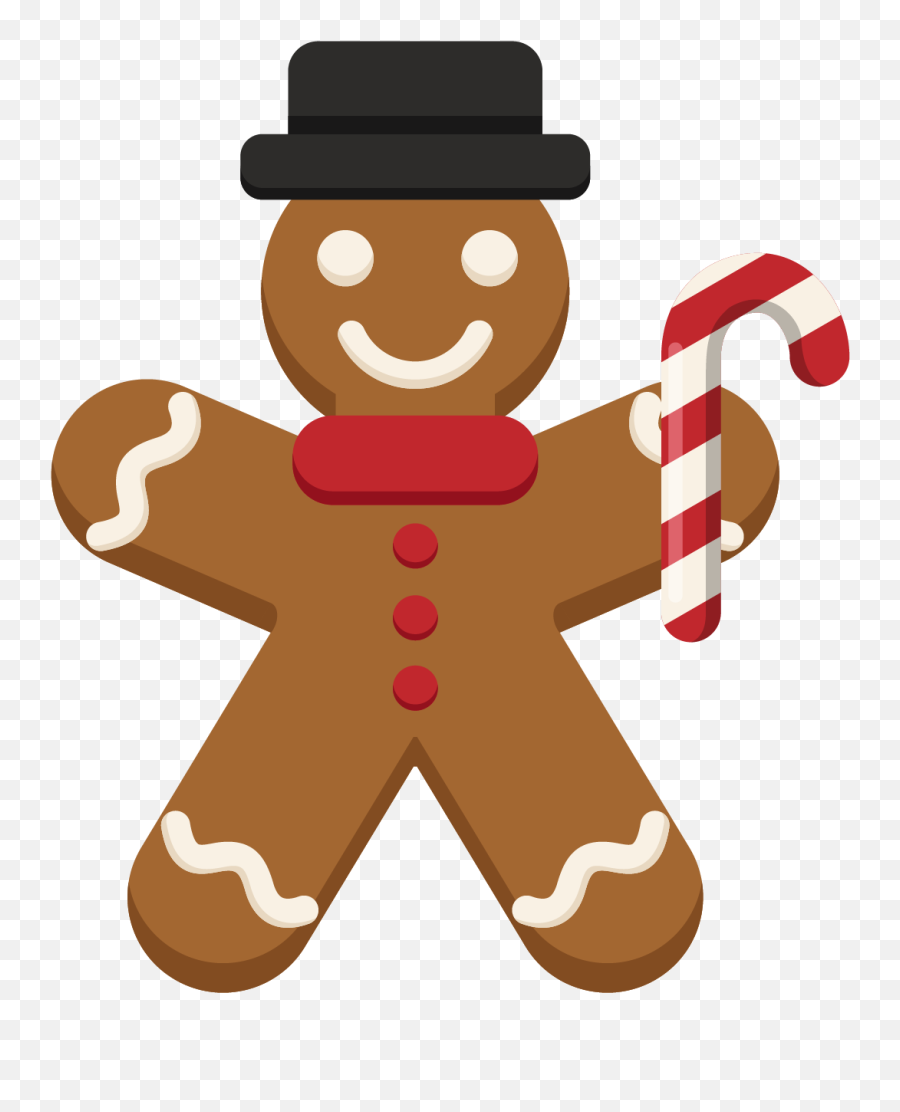 Gingerbread Man Png Transparent - Christmas Gingerbread Transparent Background Emoji,Gingerbread Man Emoji Iphone