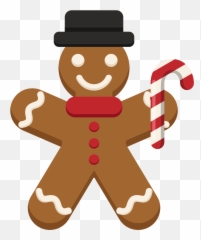Gingerbread Man Png Transparent - Christmas Gingerbread Transparent Background Emoji,Gingerbread Man Emoji Iphone