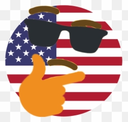 Thinkus - United States Flag Circular Emoji,All New Emojis November 2018