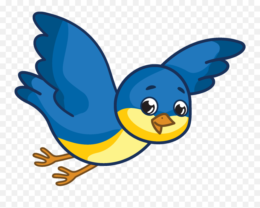 Flying Bluebird Clipart Free Download Transparent Png - Clipart Bluebird Flying Emoji,Flying Bird Emoji