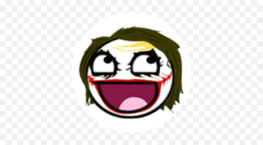 Joker Face - Roblox Smiley Emoji,Joker Emoticon - free transparent emoji 