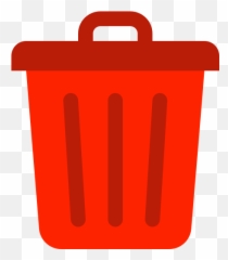 Trash Can Delete Free Icon Of - Red Trash Can Icon Png Emoji,Emoticon Trashcan