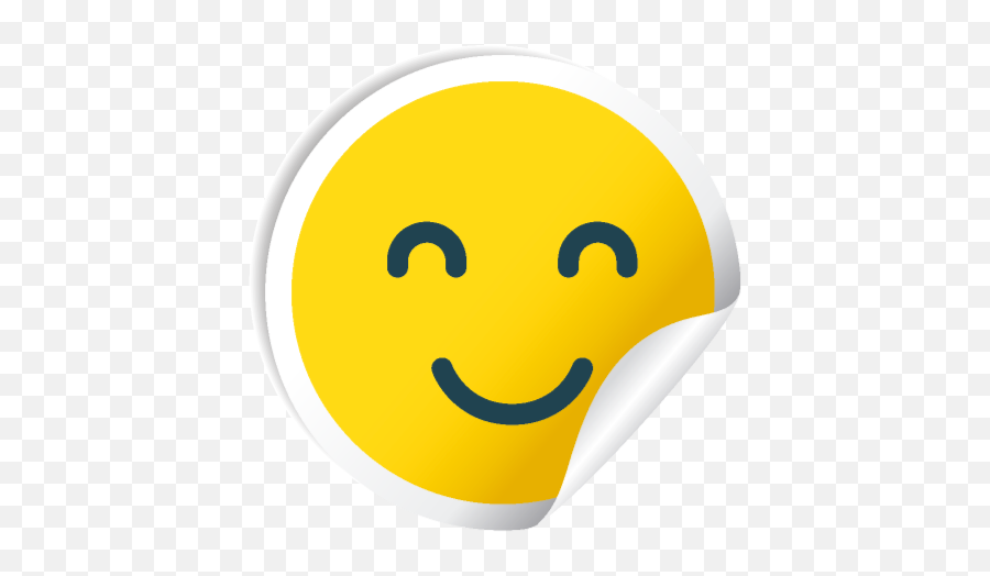 Cute Smile Stickers - Wide Grin Emoji,Arti Emoticon Bbm