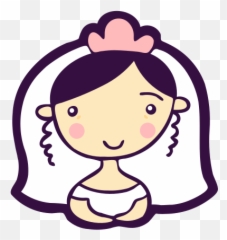 Ícone Avatar Noiva Rosto Coração - Icono Novia Emoji,Emoticon Whatsapp Png Noiva