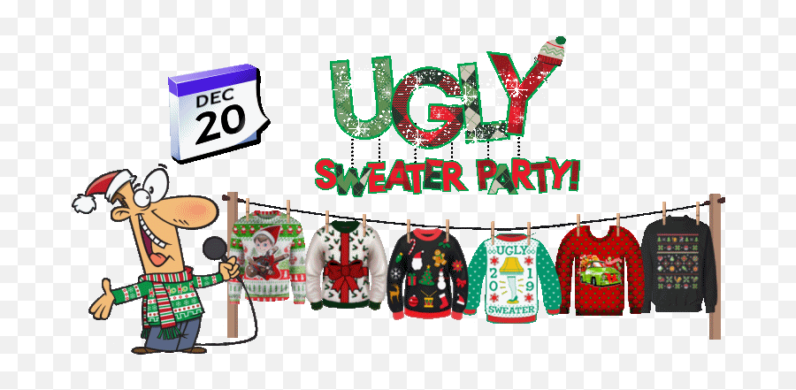 Christmas And New Years Eve 2019 - Christmas Sweater Gif Transparent Emoji,Emoji Christmas Sweater
