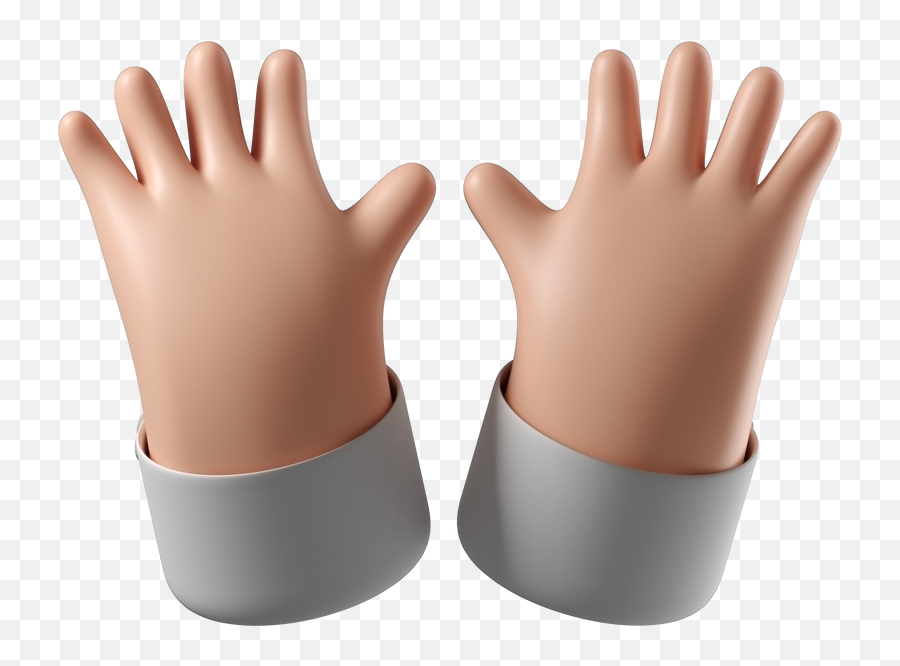 Ilustraciones Clipart E Imágenes De Both Hands Up En Png Y Svg Emoji,Mano Abierta Png Emoticon