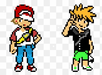 Pokemon Trainer Red And Blue Clipart - Full Size Clipart Emoji,Pokemon Mystery Dungeon Emoticon Portraits
