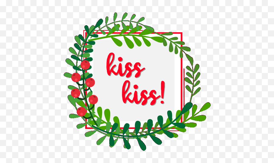 Top Mistletoe Kiss Stickers For Android U0026 Ios Gfycat Emoji,Misletole Emoji