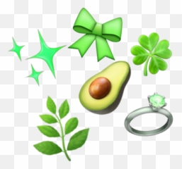 Star Green Emojis Greenemoji Sticker By Mamasu203c - Avocado,Iphone Ring Emoji