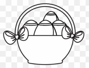 Easter Basket Line Easter Egg Graphic By Garnetastudio Emoji,Easter Basket Easter Emojis