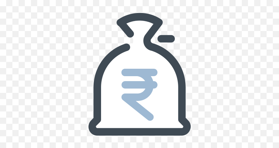 Money Bag Rupee Icon In Pastel Style Emoji,Money Bag Emoji