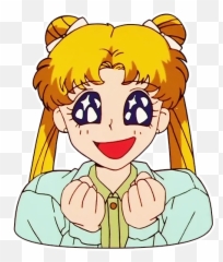 Telegram Sticker From Original Sailor Moon Pack Emoji,Moonface Emoji