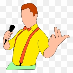 Singer Clipart - Menyanyi Png Emoji,Microphone Girl Hand Notes Emoji