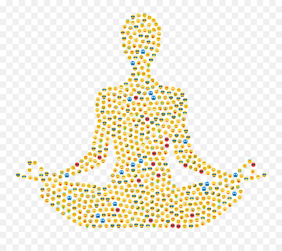Yoga Emoji Smileys - Free Vector Graphic On Pixabay White Perforated Screens,Free Emojis