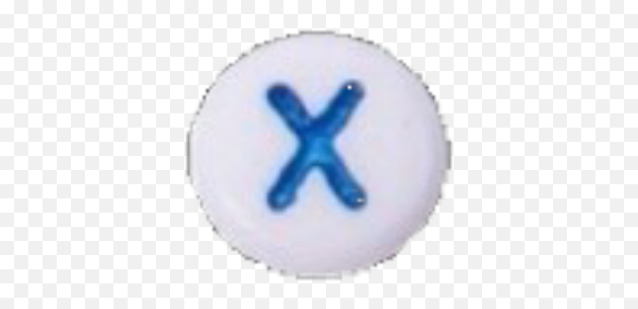 X X Blue Bead Letter Lettersticker - Dot Emoji,Blue Letters Emoji