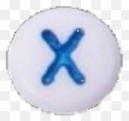 X X Blue Bead Letter Lettersticker - Dot Emoji,Blue Letters Emoji